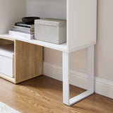 Accord Expandable Bookcase - Oak and White Unclassified Criterion 