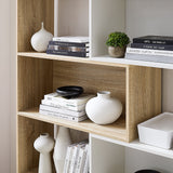 Accord Expandable Bookcase - Oak and White Unclassified Criterion 