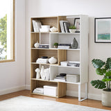 Accord Expandable Bookcase - Oak and White Unclassified Criterion 